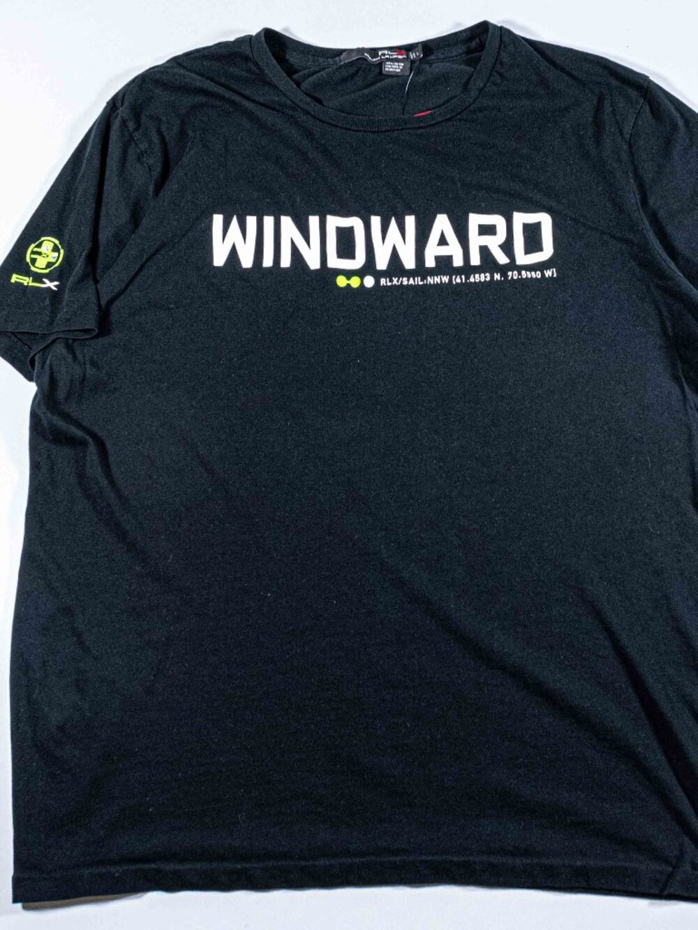 RLX Ralph Lauren Sail Windward Leeward T-Shirt Mens Large Y2K Techwear VTG
